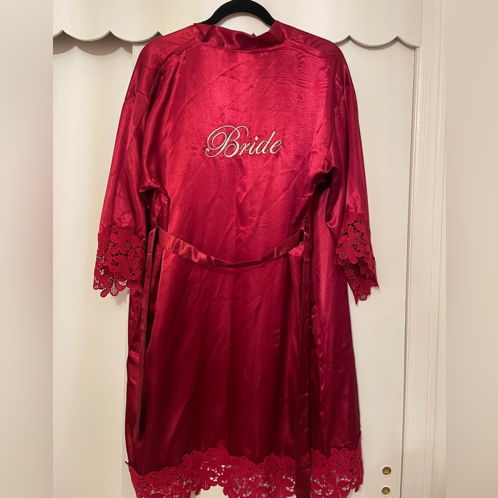 Red bride robe